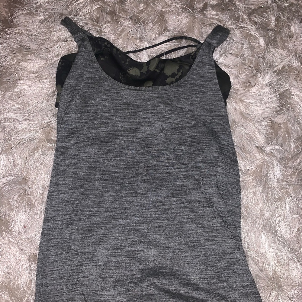 LuLu Lemon Tank Top with sports bra built in